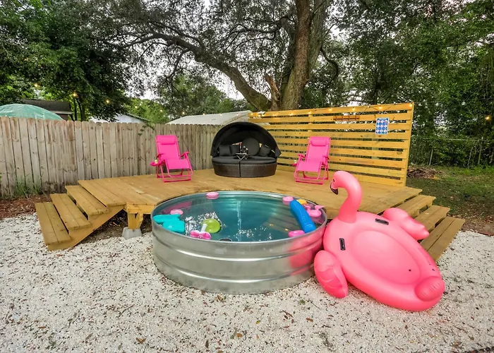 Family House Cowboy Pool Hot Tub Yard Games Pensacola